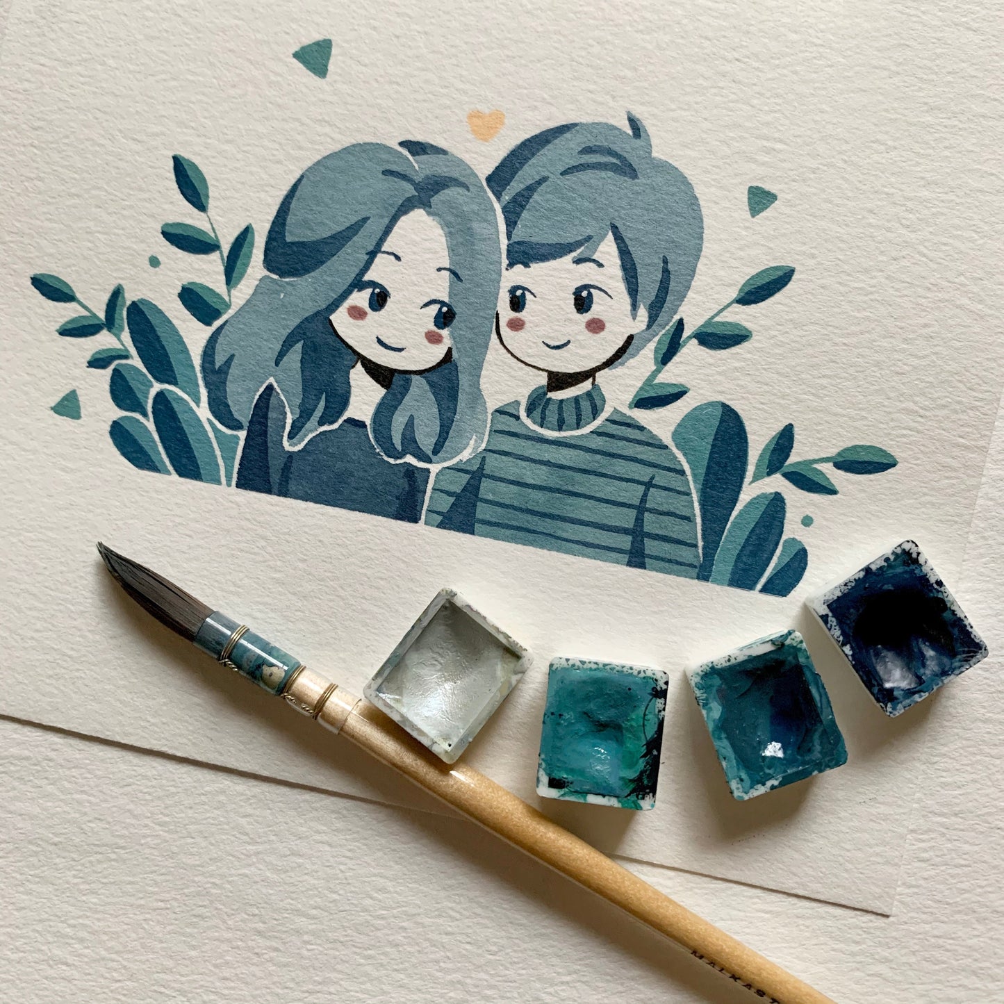 Aquarell-Materialien