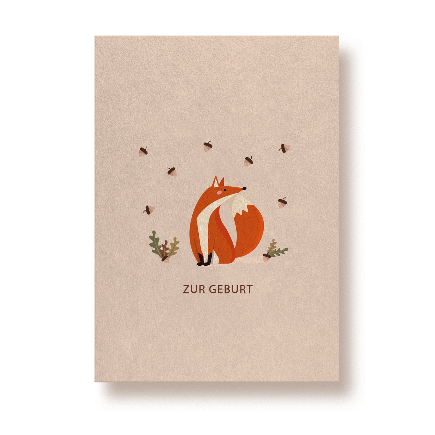 Postkarte 'Zur Geburt'