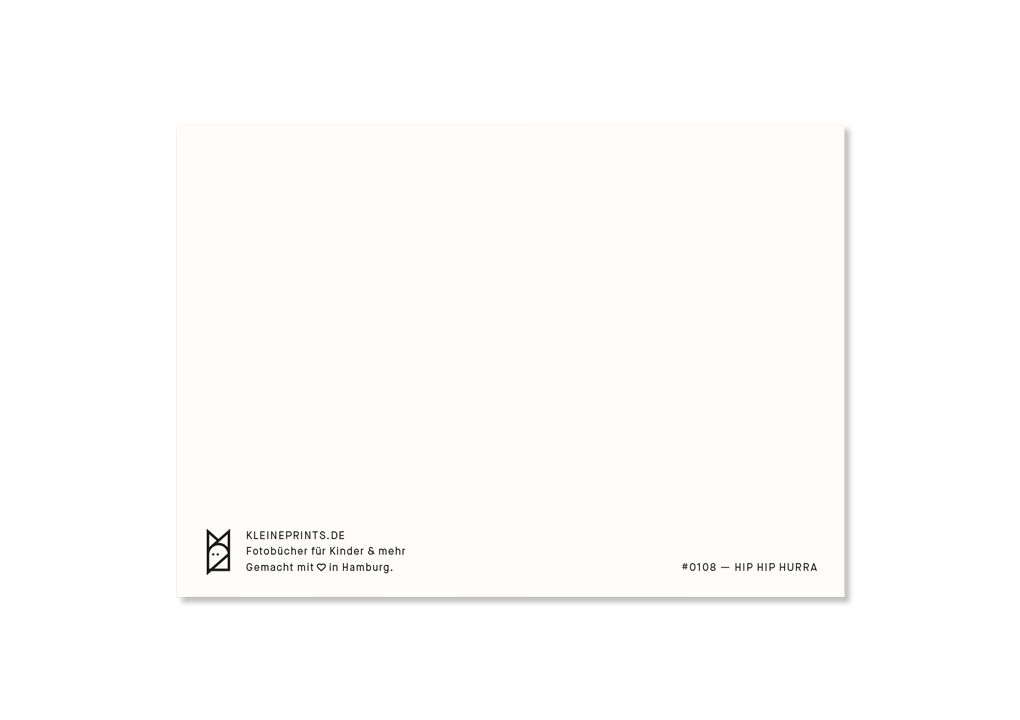 Postkarte 'Hip Hip Hurra'