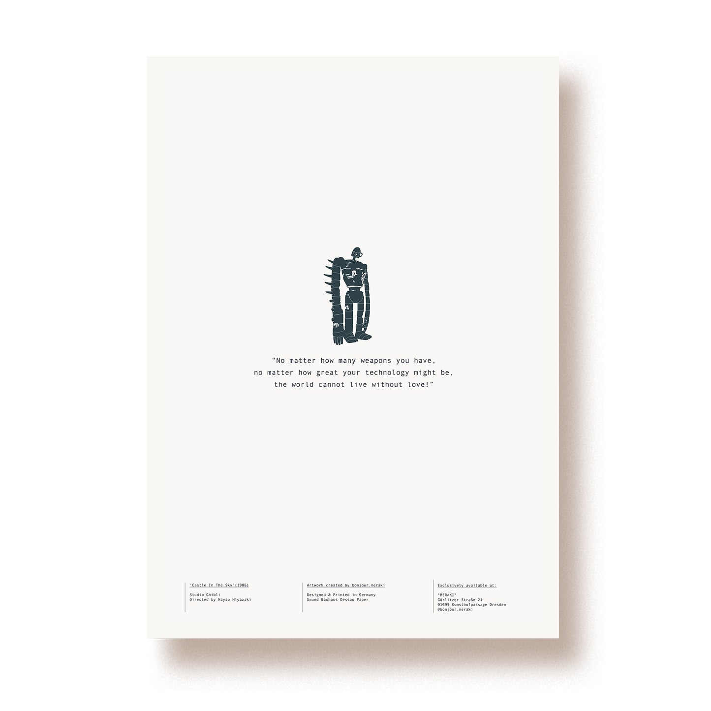 Artprint A3 'Castle In The Sky'