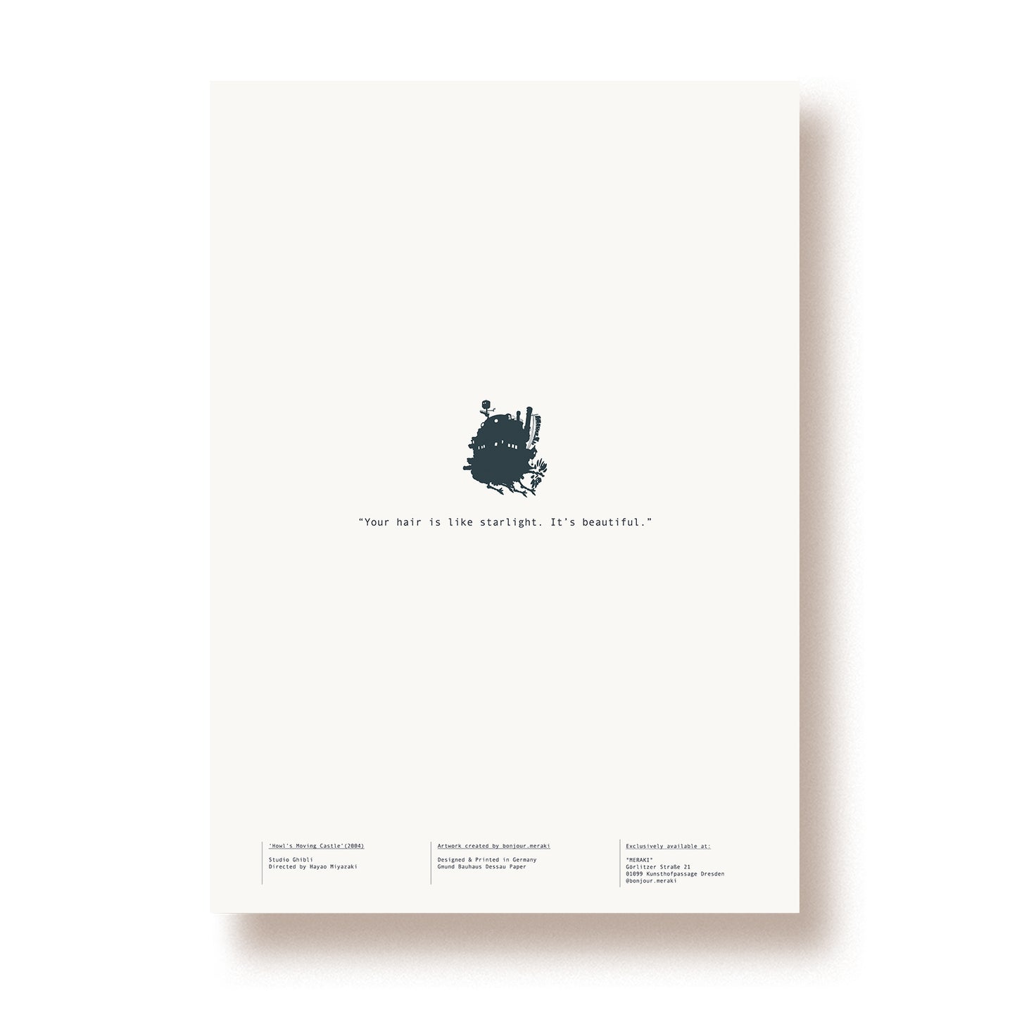 Artprint A3 'Howl's Moving Castle'